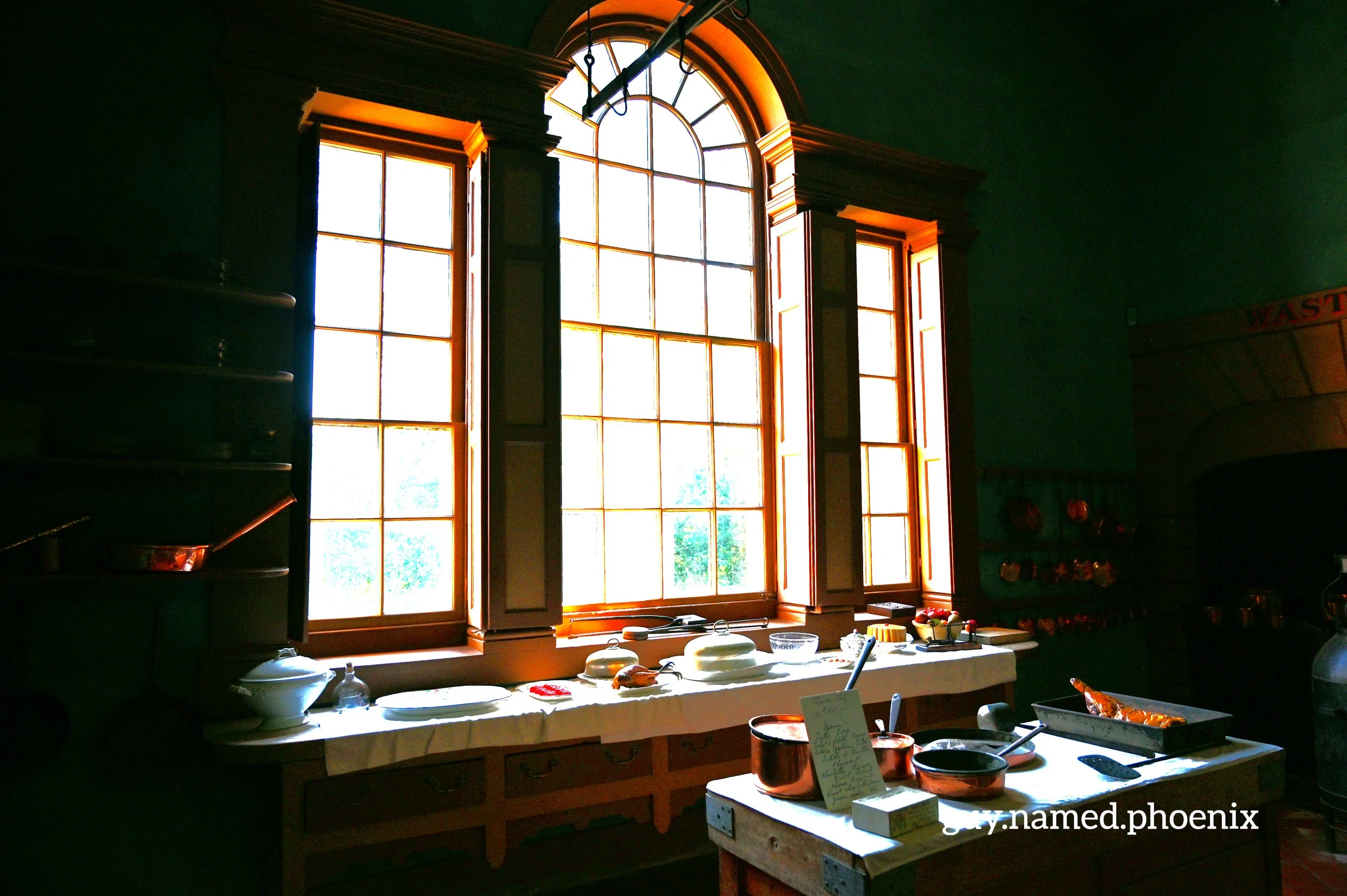 Big window in the kitchen at Speke Hall