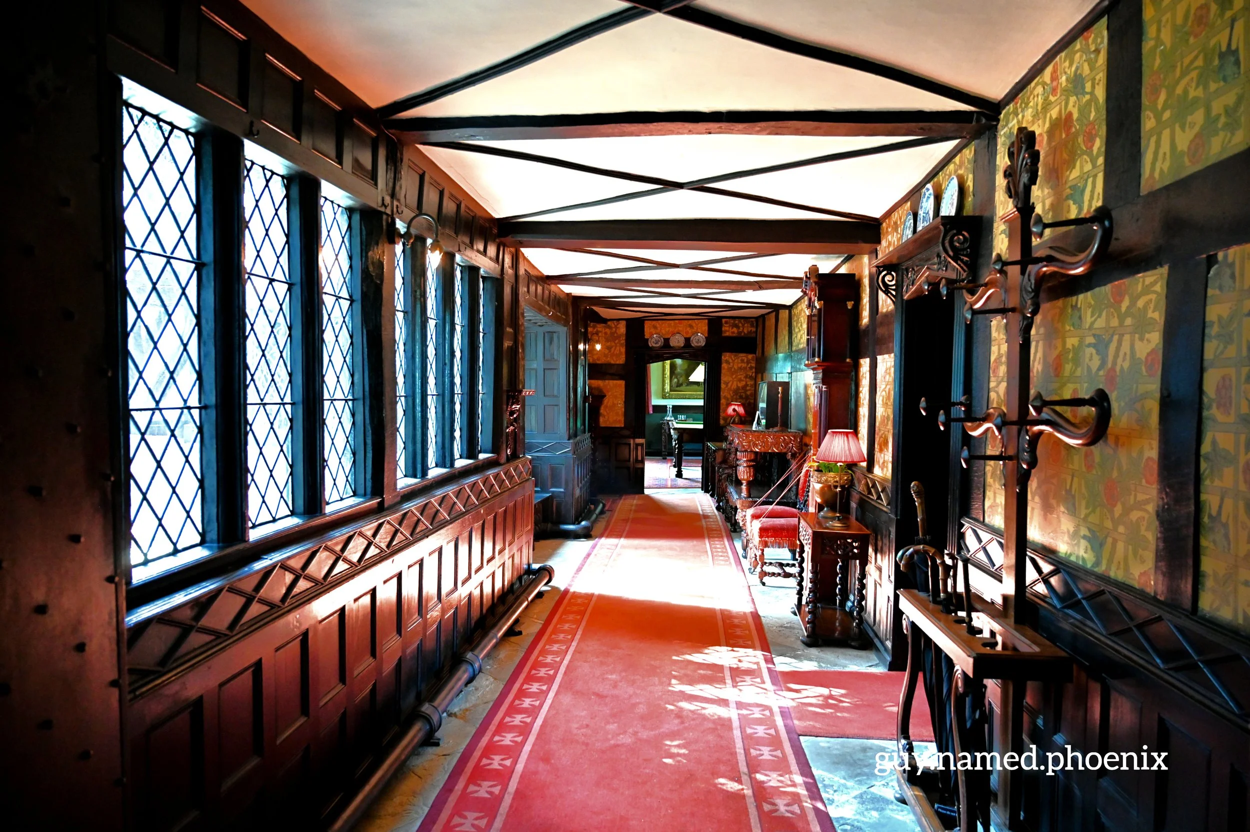 One of the corridors in Speke Hall