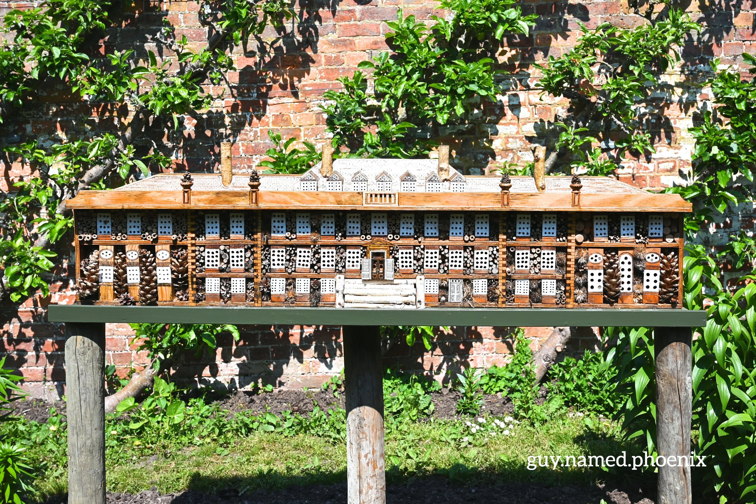 A bug hotel in the garden of Speke Hall