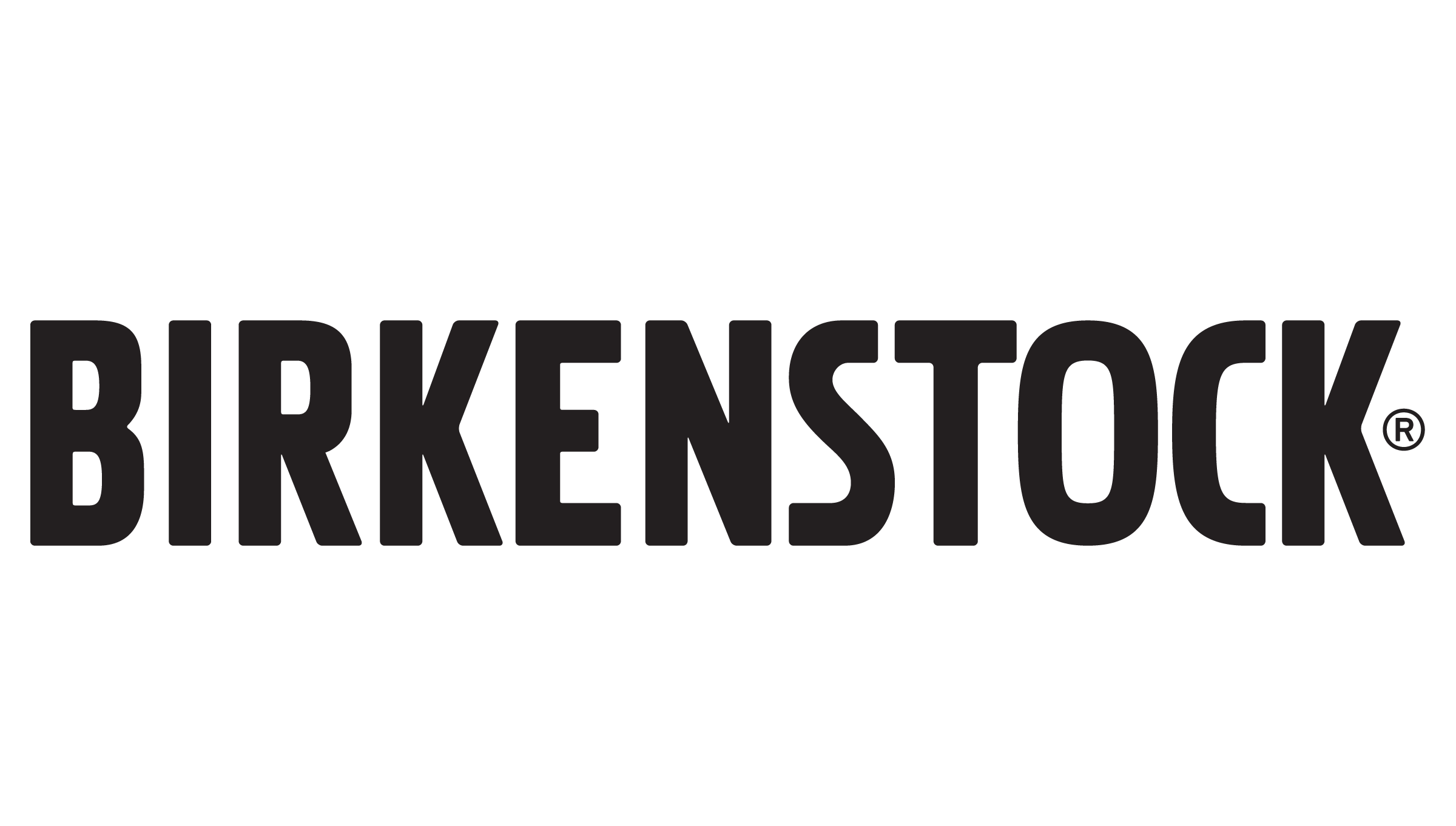 The logo of Birkenstock, a shoe brand