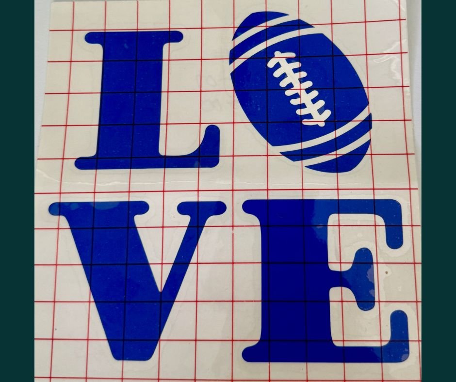 Vinyl Decal - LOVE Football