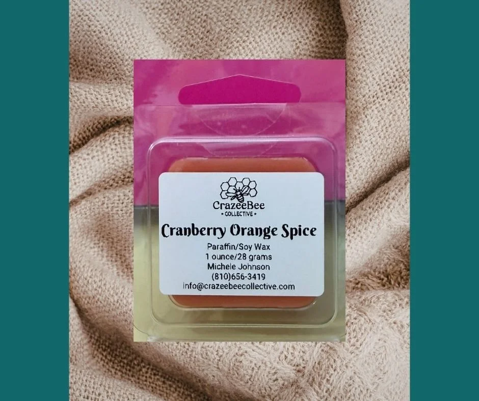 Wax Melt, Single - Cranberry Orange Spice