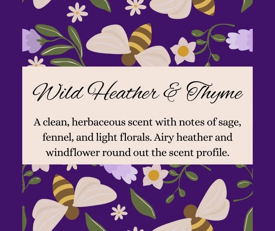 Wax Melts, 6 Cavity - Wild Heather & Thyme