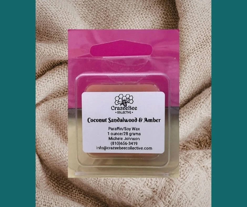 Wax Melt, Single - Coconut Sandalwood & Amber