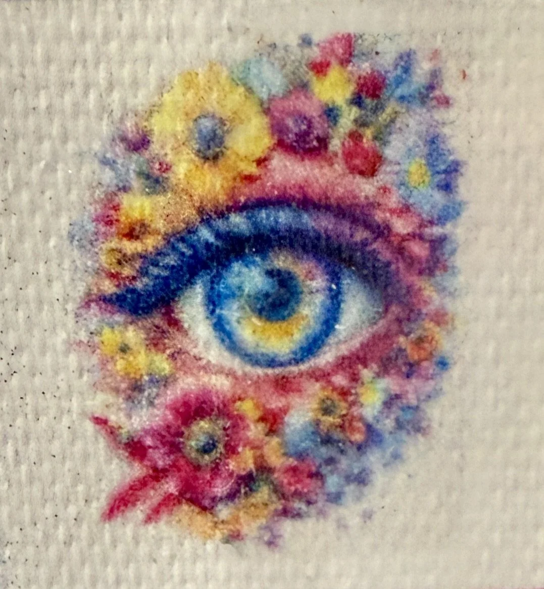 Diamond Art Kit - Eye with Flowers