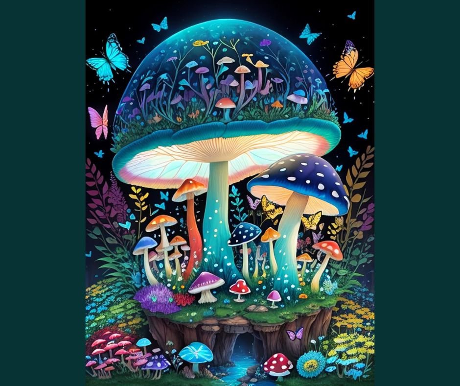 Diamond Art Kit - Mushrooms #1