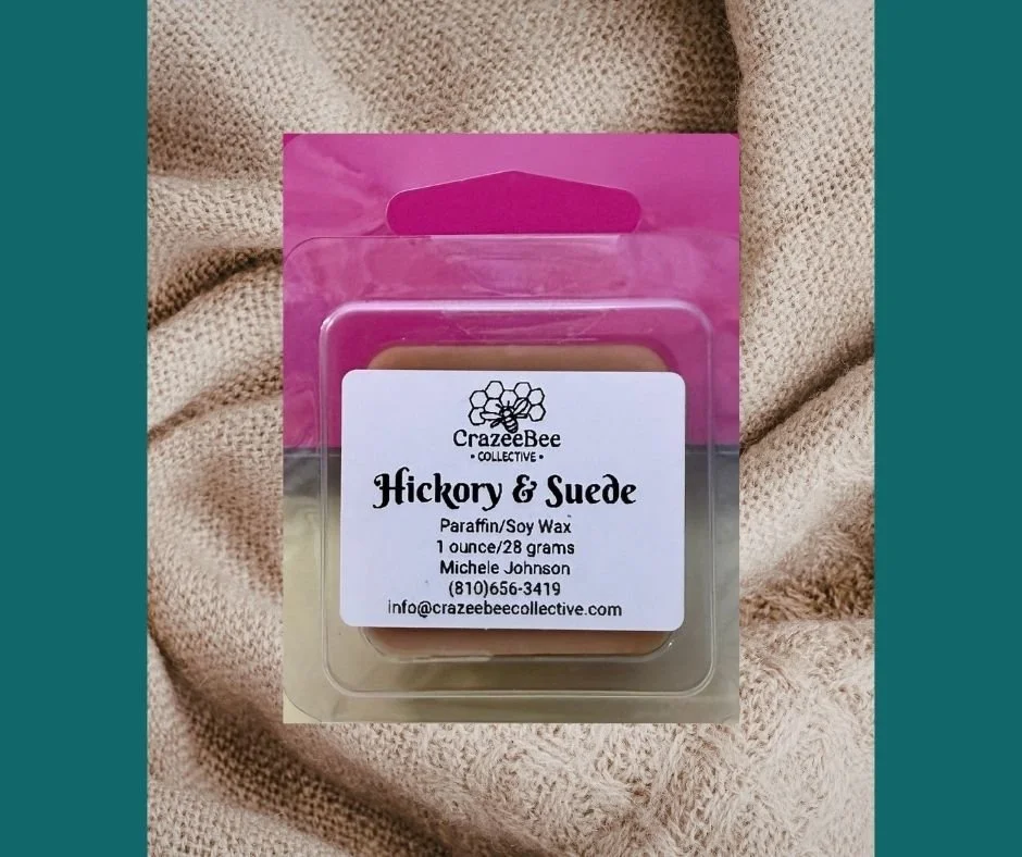Wax Melt, Single - Hickory & Suede