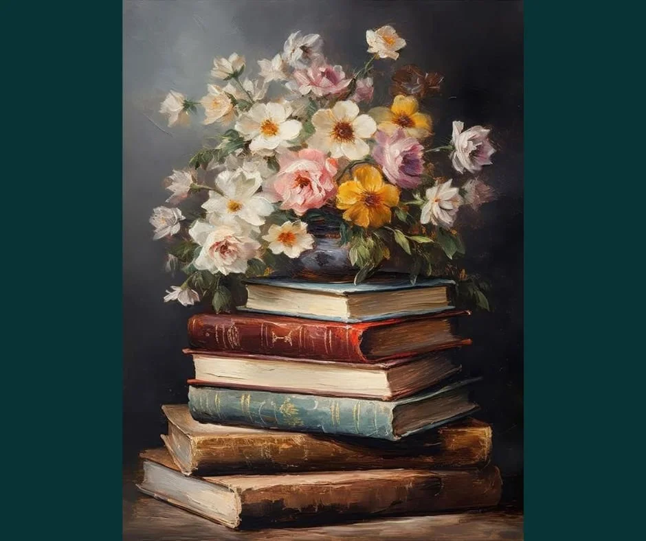Diamond Art Kit - Flowers & Books