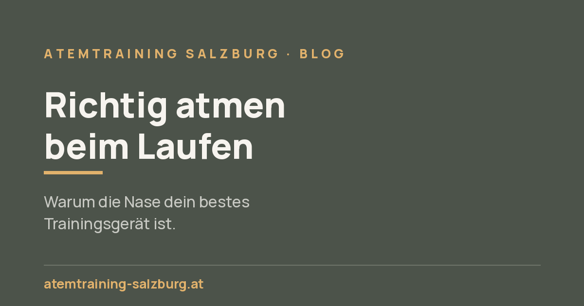 Richtig atmen beim Laufen: Warum die Nase dein bestes Trainingsgerät ist