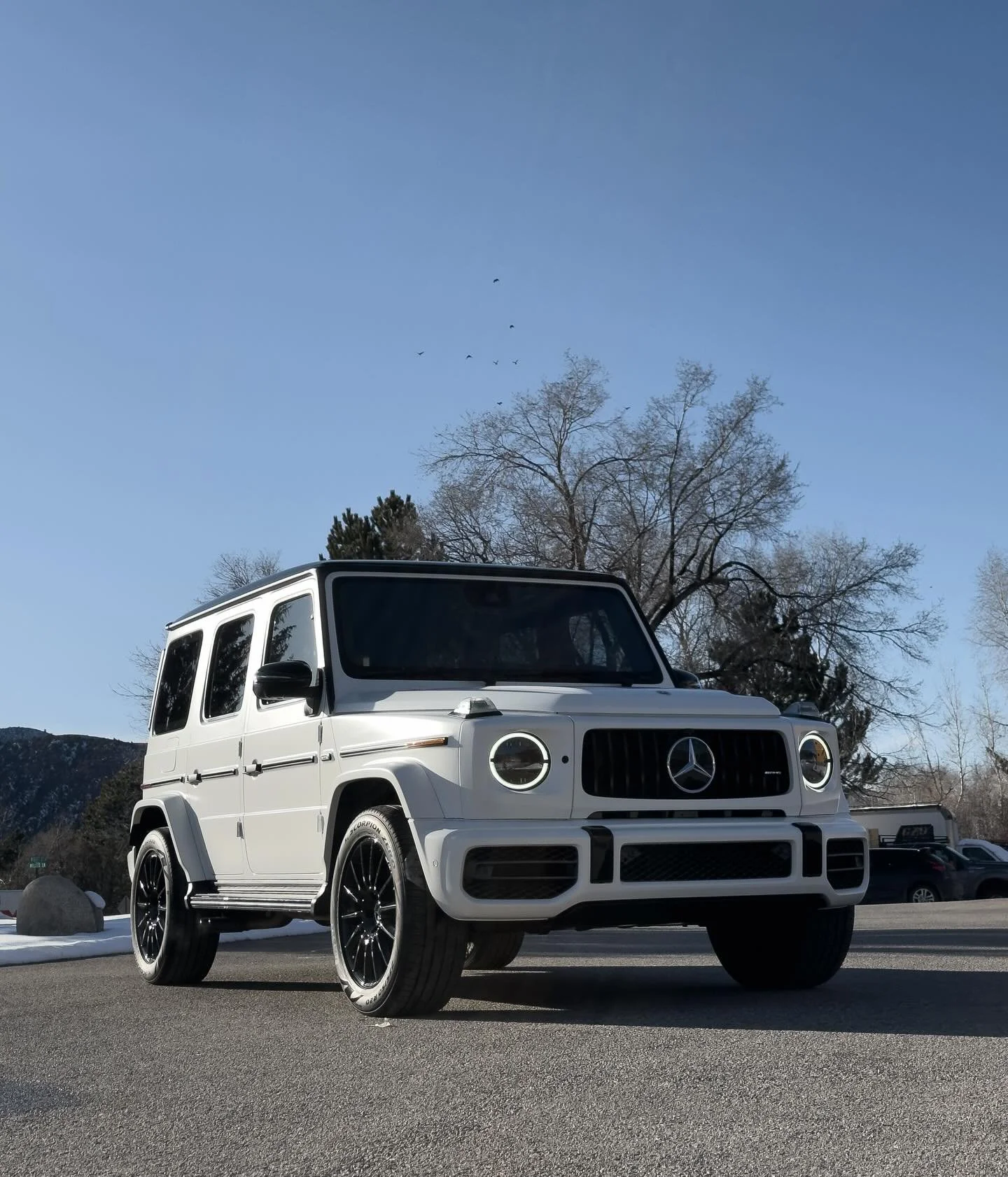 Our client purchased a @mercedesamg G63 AMG and after finding the perfect spec, wanted it to stand out in a subtle way. We applied full body @stek.usa Matte Paint Protection Film (PPF) to give it an aggressive matte finish. 

Other benefits to PPF?
&