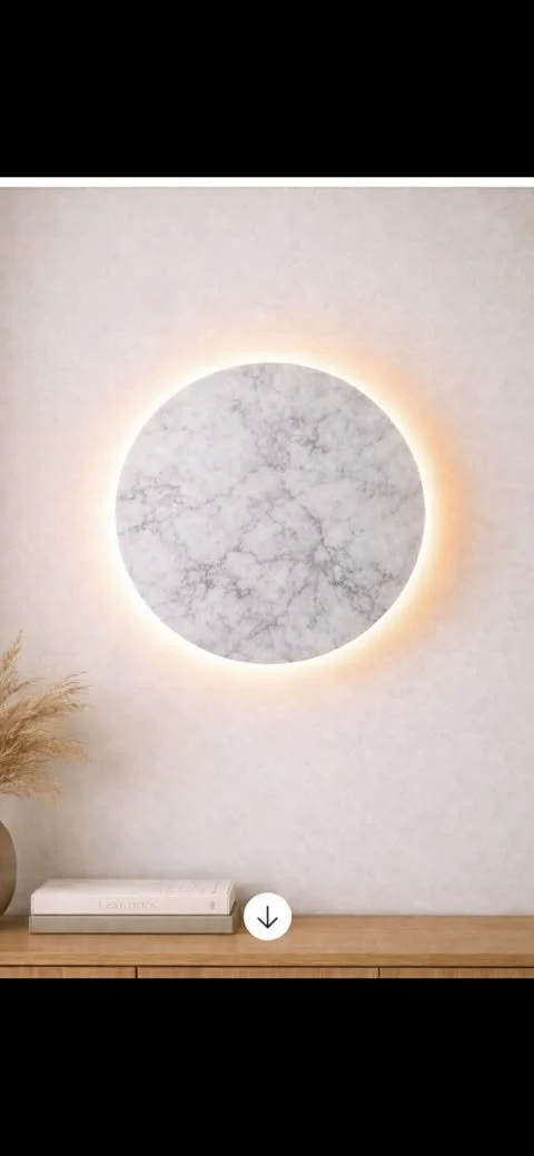 Marmor væglampe (Ø45)