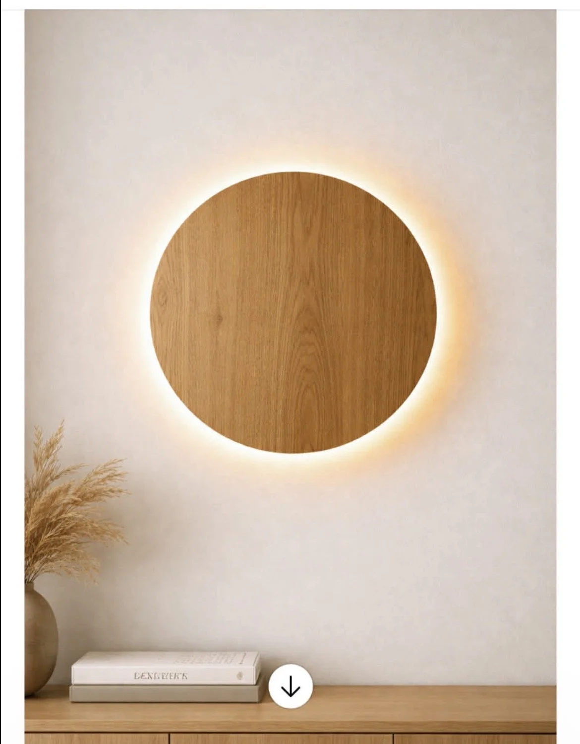 Wall light (Ø25) - danish oak tree