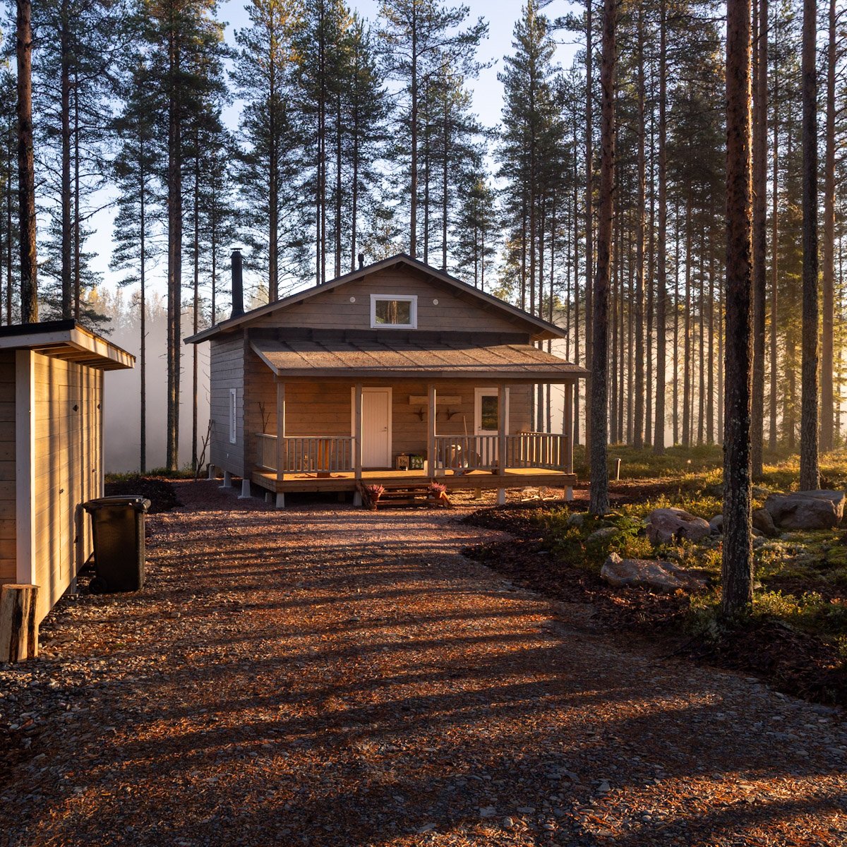 Ylikiimingissä erämökki Oulun lähellä