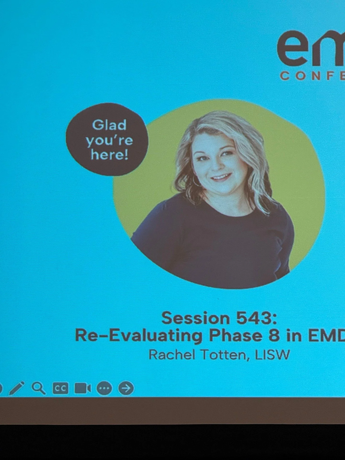 Another fantastic session at EMDRIA 2026 -this one with Rachel Totten, taking a deeper look at Phase 8: Reevaluation and what she calls the &ldquo;adaptive juice.&rdquo; 🧠✨

Phase 8 is so much more than, &ldquo;How have things been since we last met