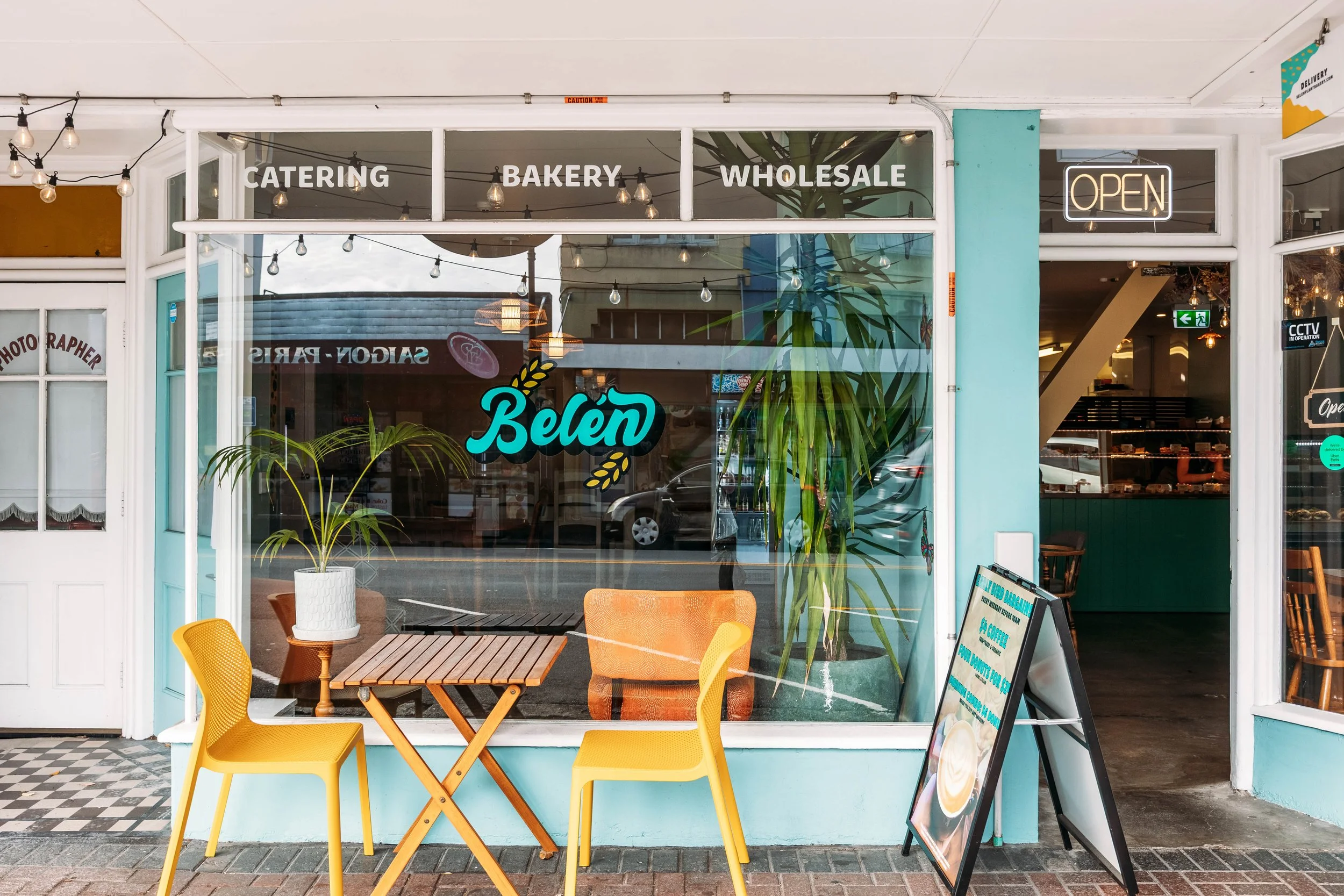Exterior image of Belen Plant Bakery, a vegan cafe in Petone, Wellington