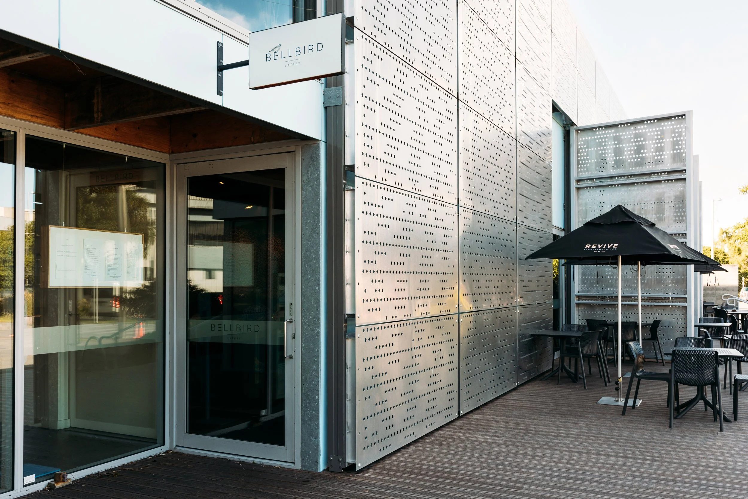 Exterior image of The Dowse Museum's Bellbird Eatery, located in Hutt Central