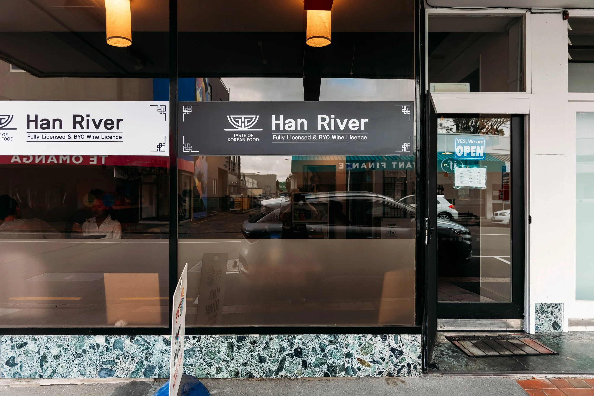 Exterior image of Han River Korean Restaurant, located in Hutt Central