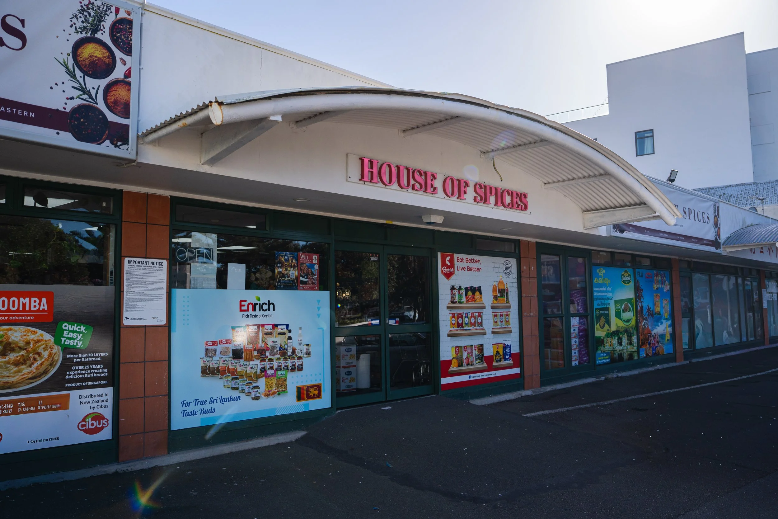 Exterior image of House of Spices, located in Hutt Central