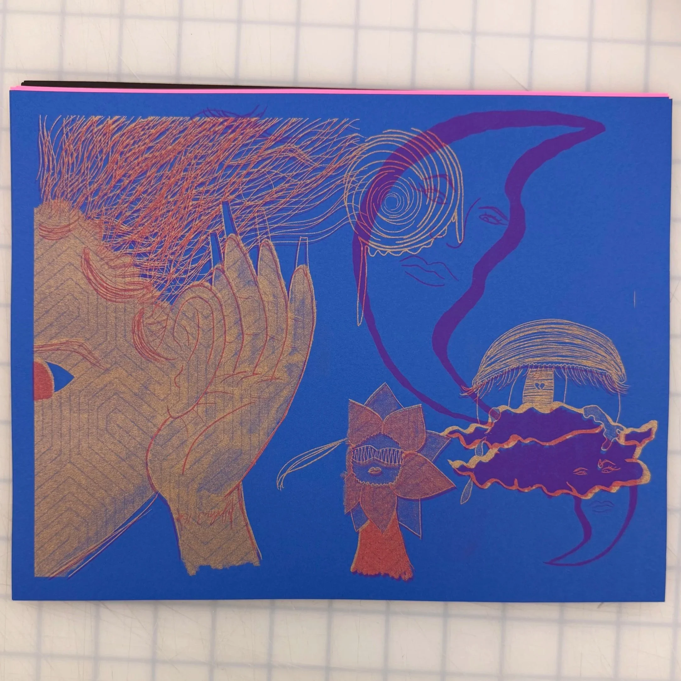 Risograph Blue