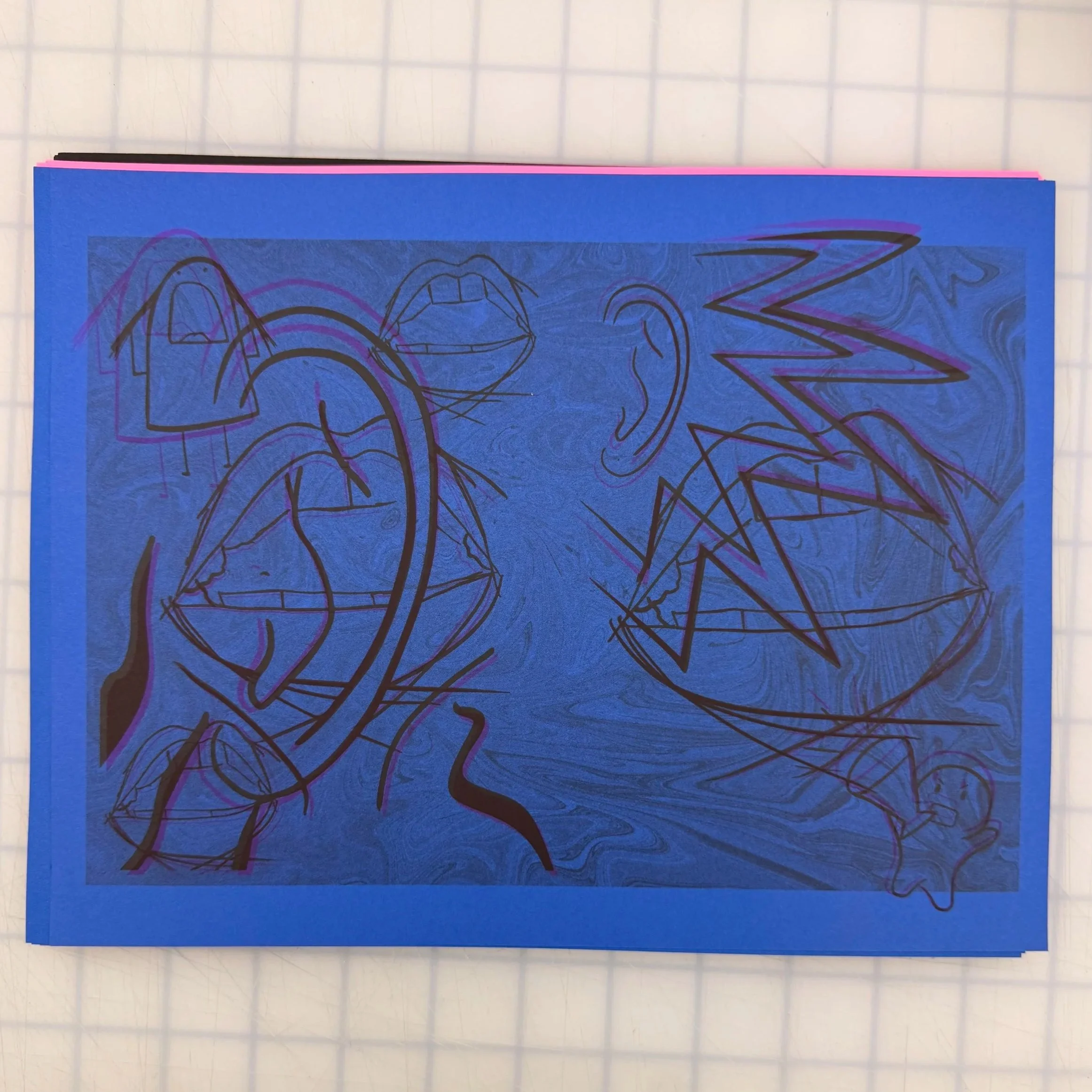 Risograph Blue
