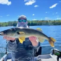 Fishing Guide Jason Heindl caught a trophy Walleye on Lake Tomahawk Wisconsin