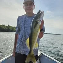 A successful day Walleye fishing with fishing guide Jason Heindl Minocqua Wisconsin