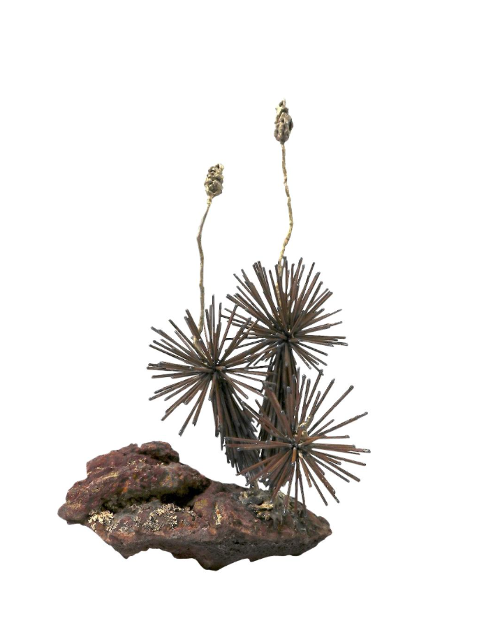 Brutalist flora sculpture
