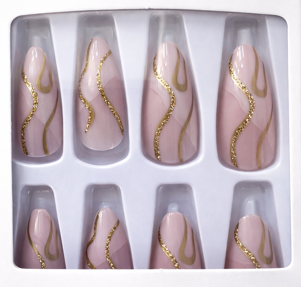 Gold & White - Almond