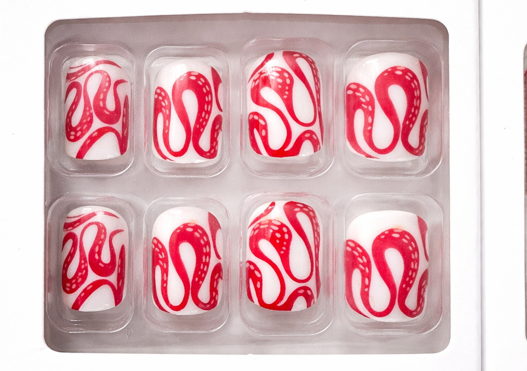 Red & White Snake - Square