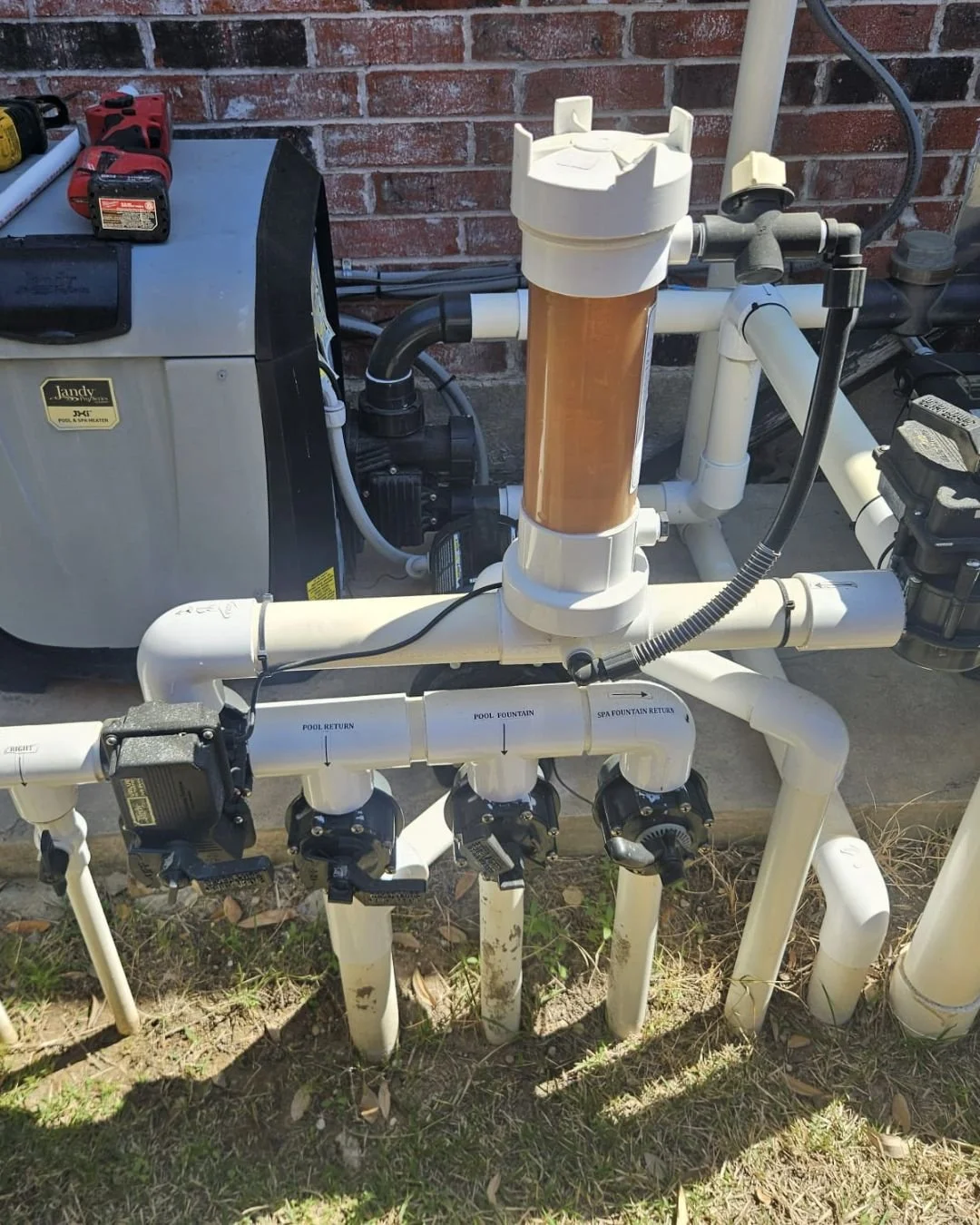 Why Your Chlorinator Looks Brown (And What It Means for Your Water)A Homeowner’s Guide for Melissa, TX &amp; Surrounding Areas 🏊‍♂️