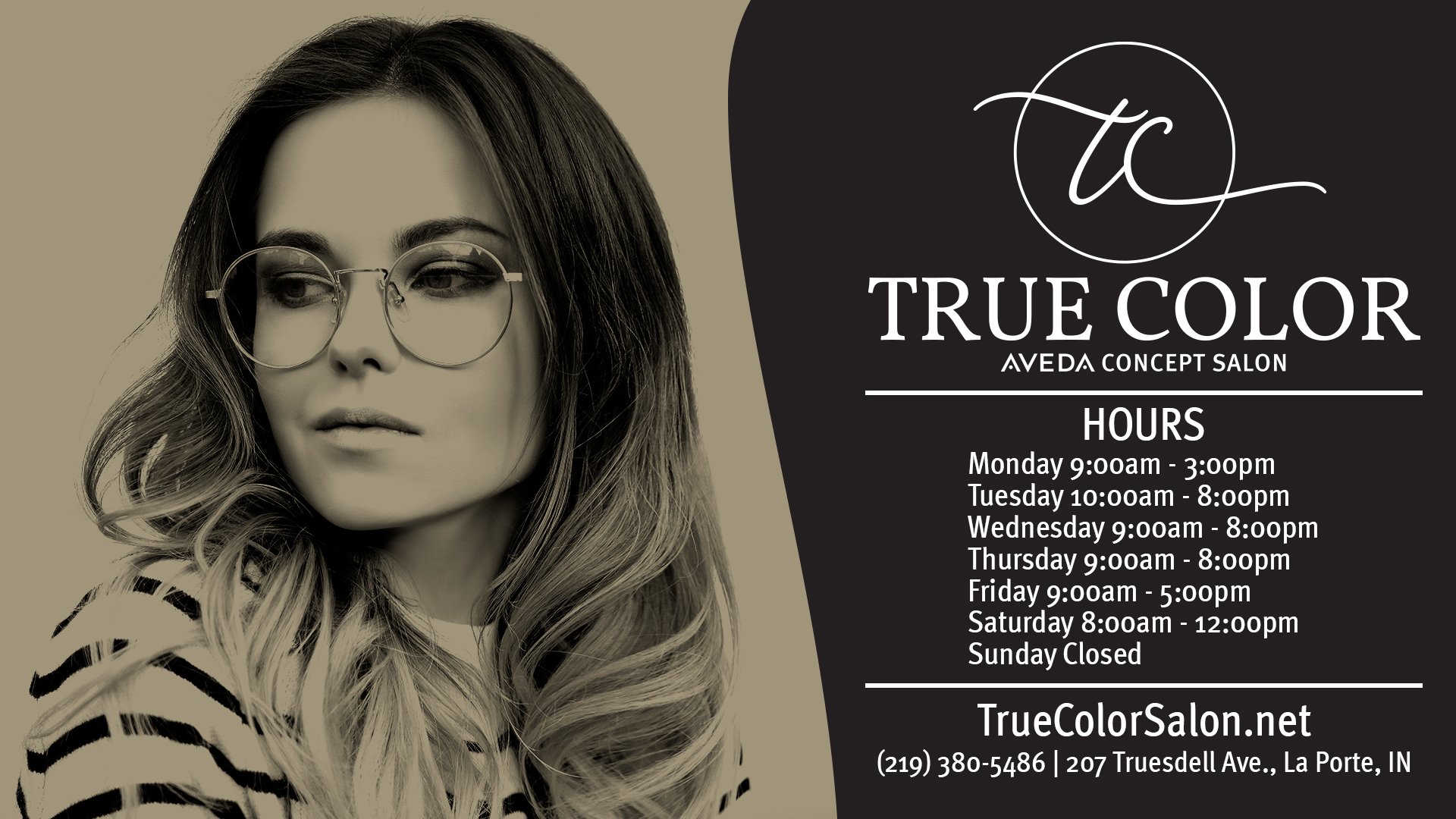 True Color is a local salon that was looking for a rebrand. This was created as a Social Media image.