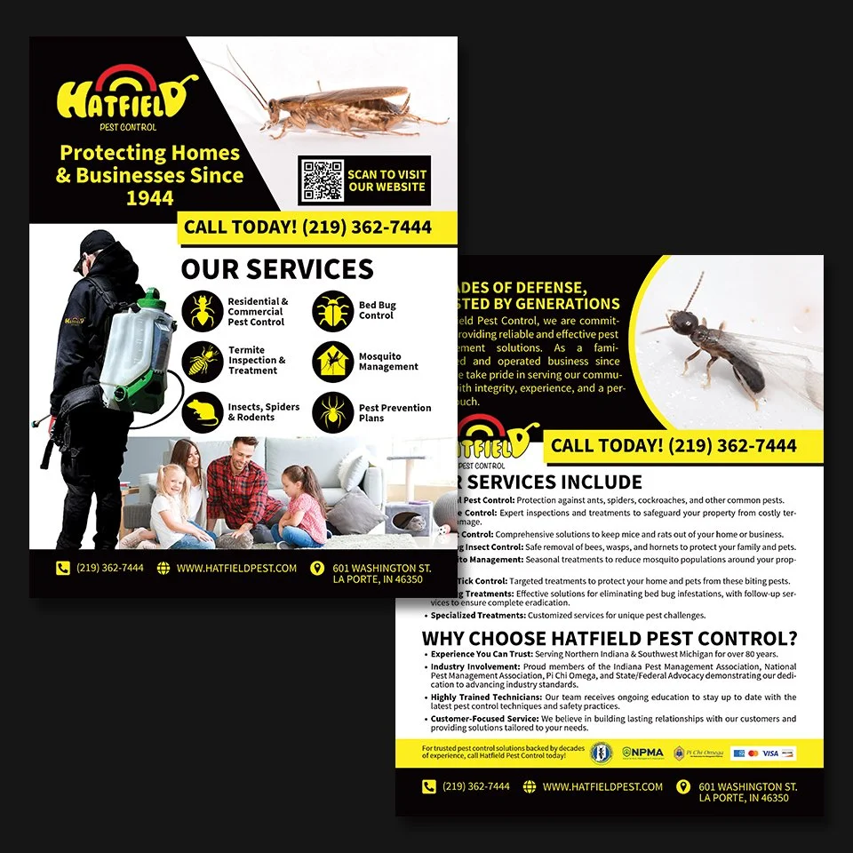 Designed this double-sided flyer for a local business.