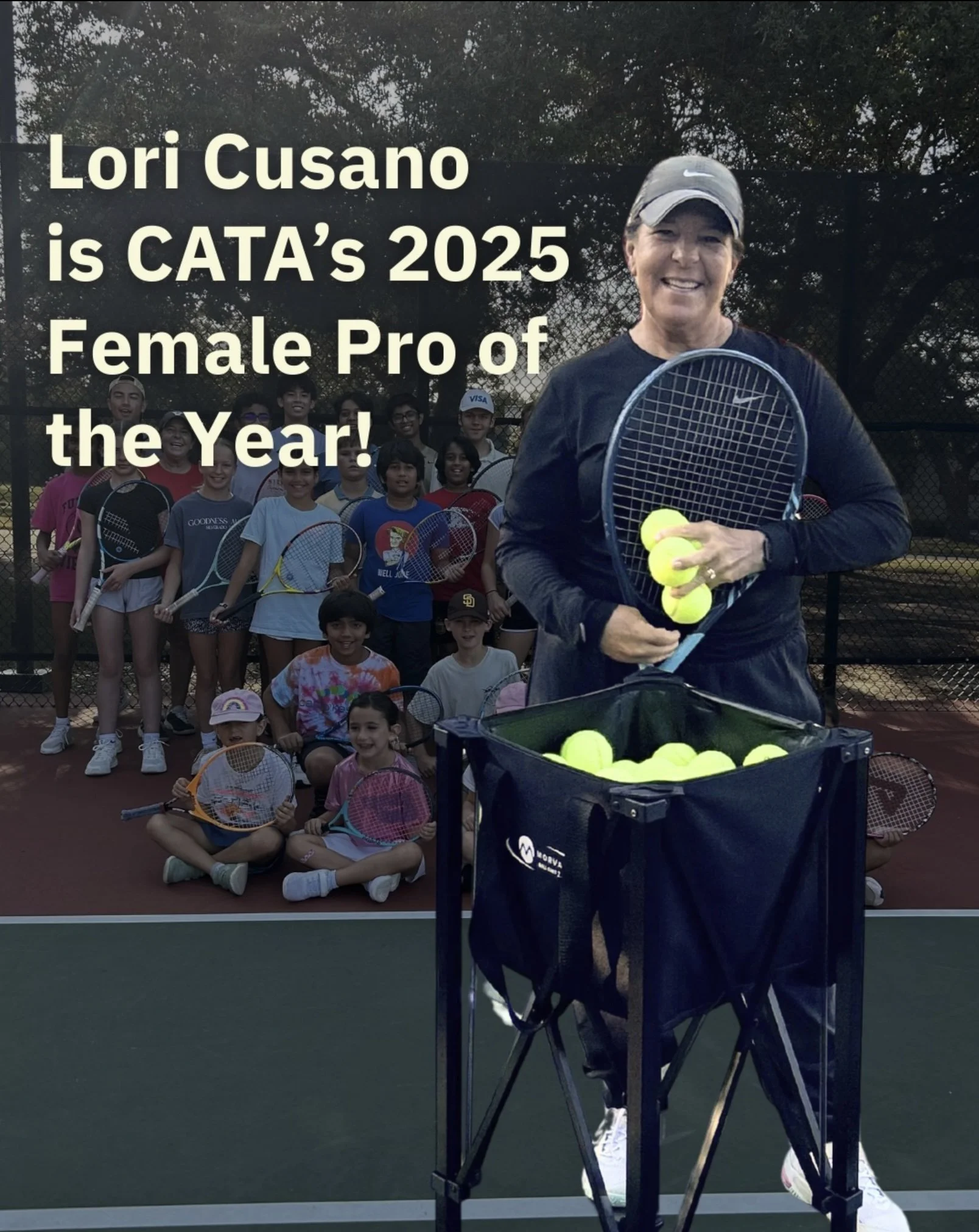 Announcement picture for Lori receiving CATA Pro of the Year