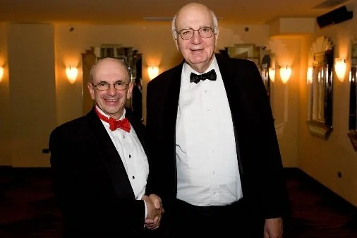 With Paul Volcker, former Chairman of the Federal  With Peter Mondavi, Jr.       Accepting Best Large Chapter Award Reserve under Presidents Carter and Reagan, at the    who hosted a wine tasting Financial Executives Hall of Fame dinner, 2007.