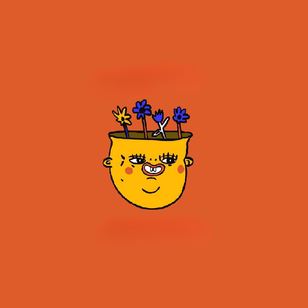 Potheads Ceramics flower logo illustration