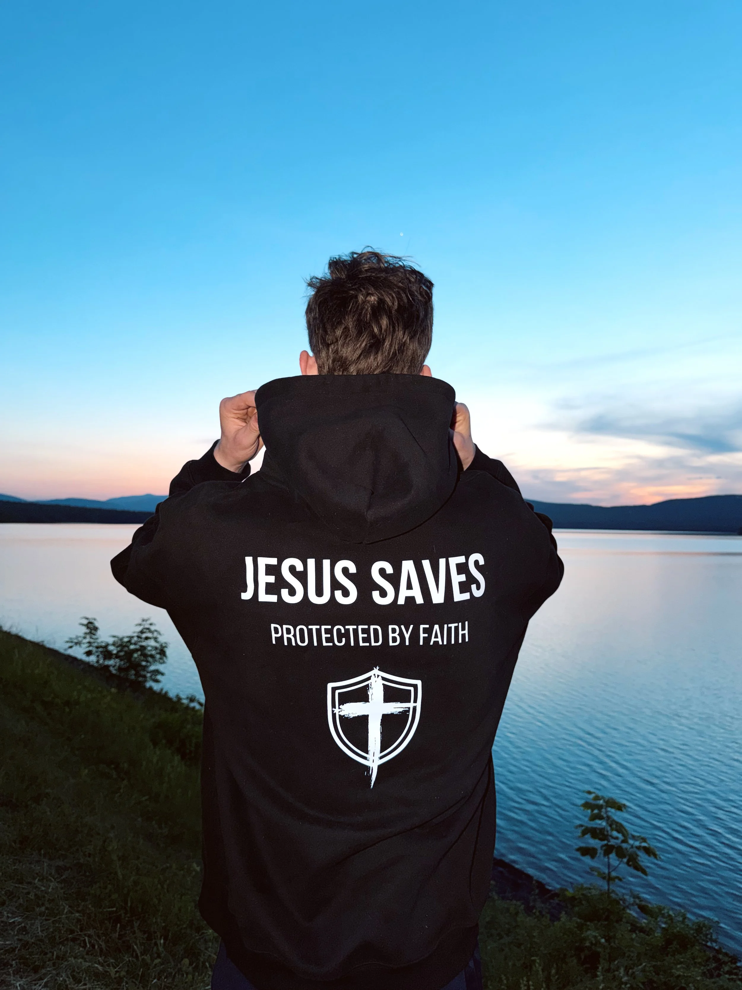 Jesus Saves Midnight Edition Hoodie