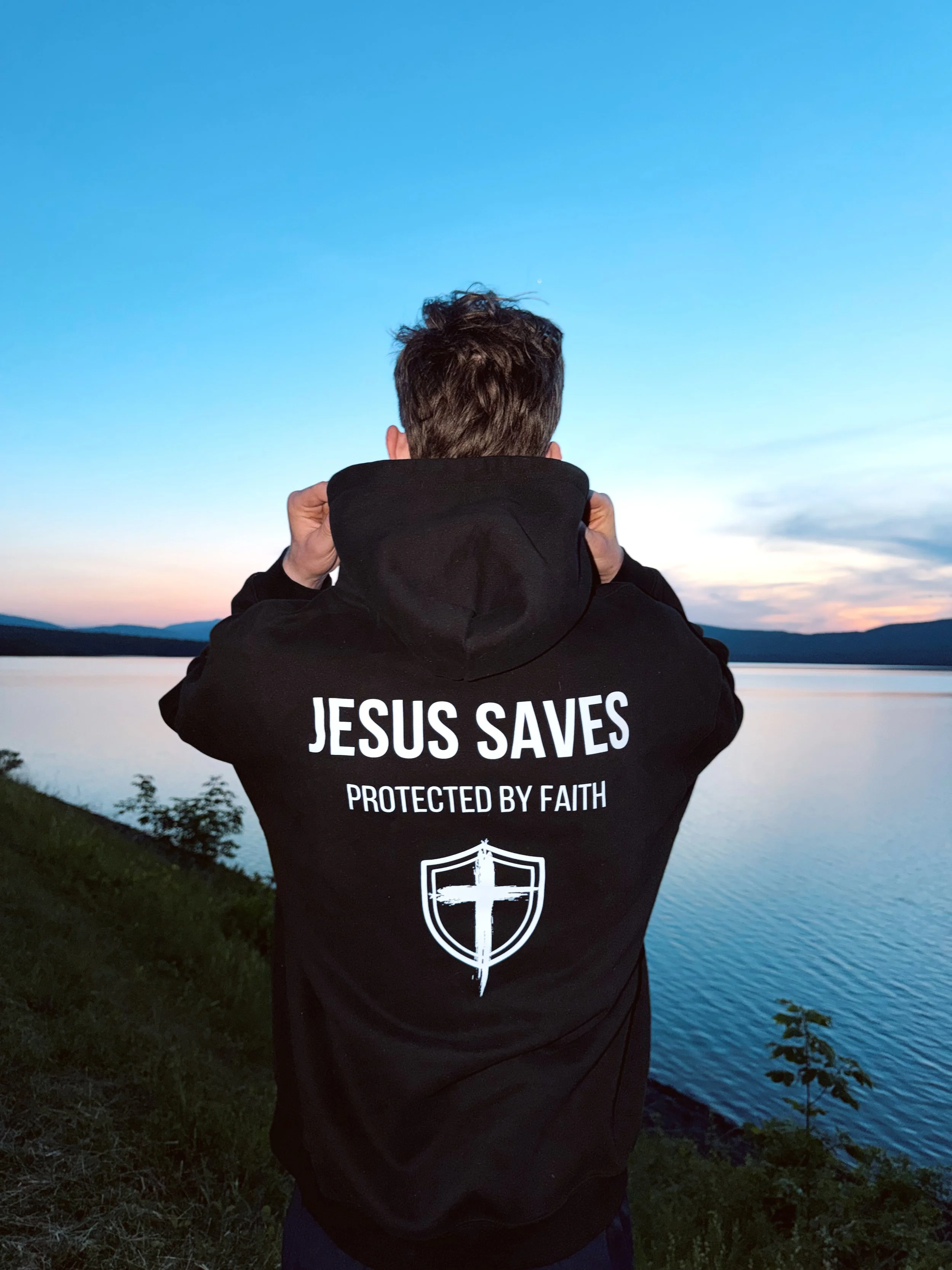 Jesus Saves Hoodie (Midnight Edition)