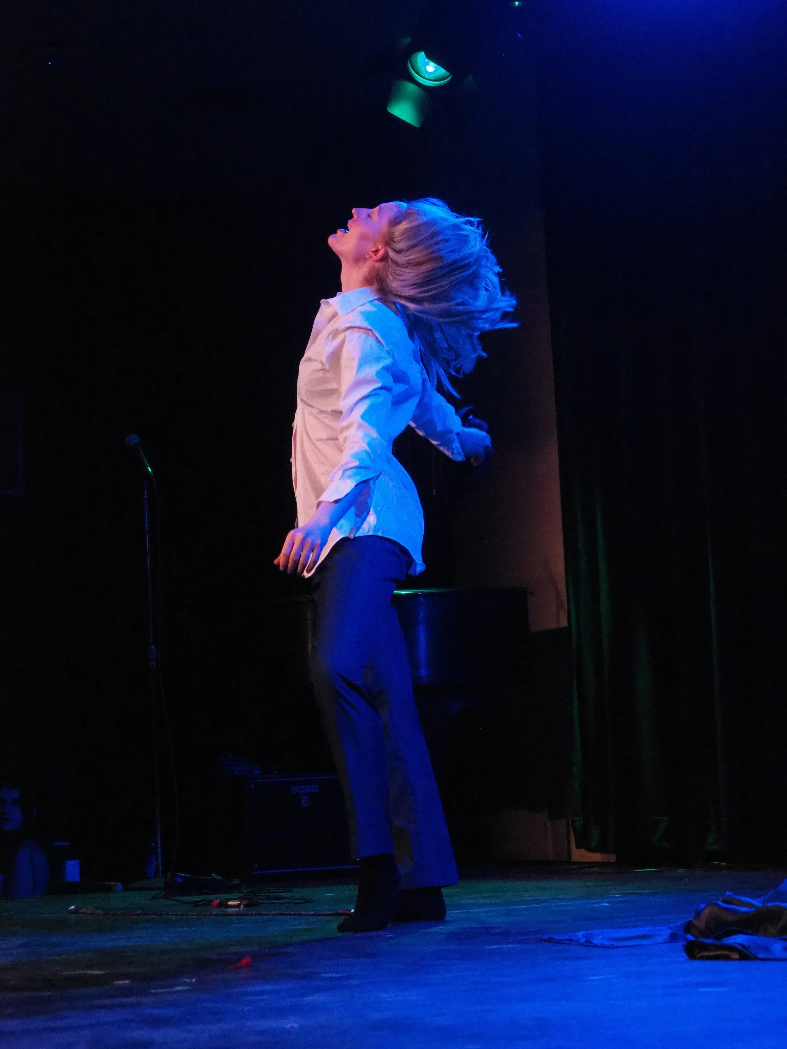 Rylan performing "Coming Back Like a Girl" with Oburlesque, photo by Abigail Bobrow