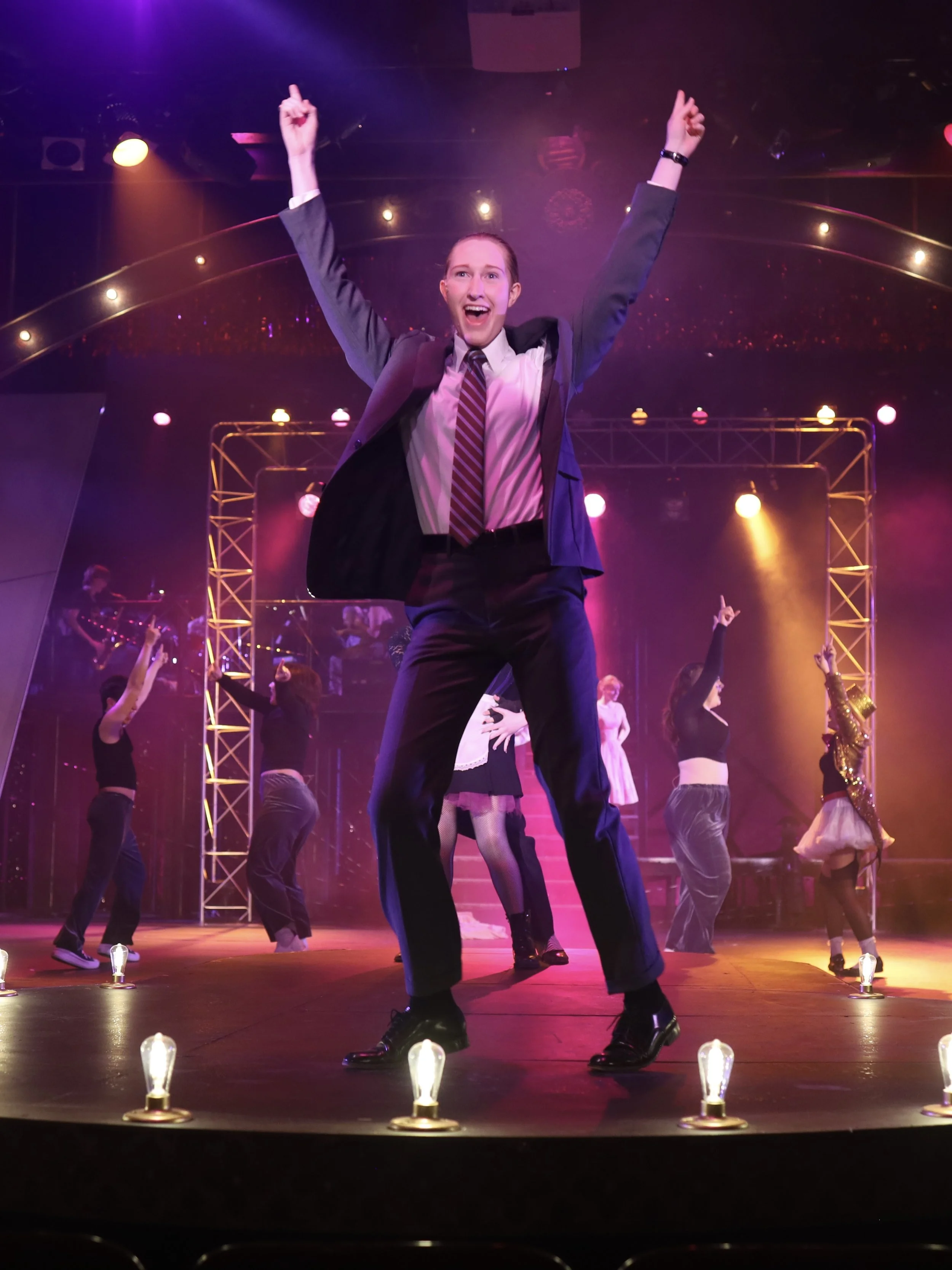 Rylan as the Narrator in "The Rocky Horror Show", photo by John Seyfried