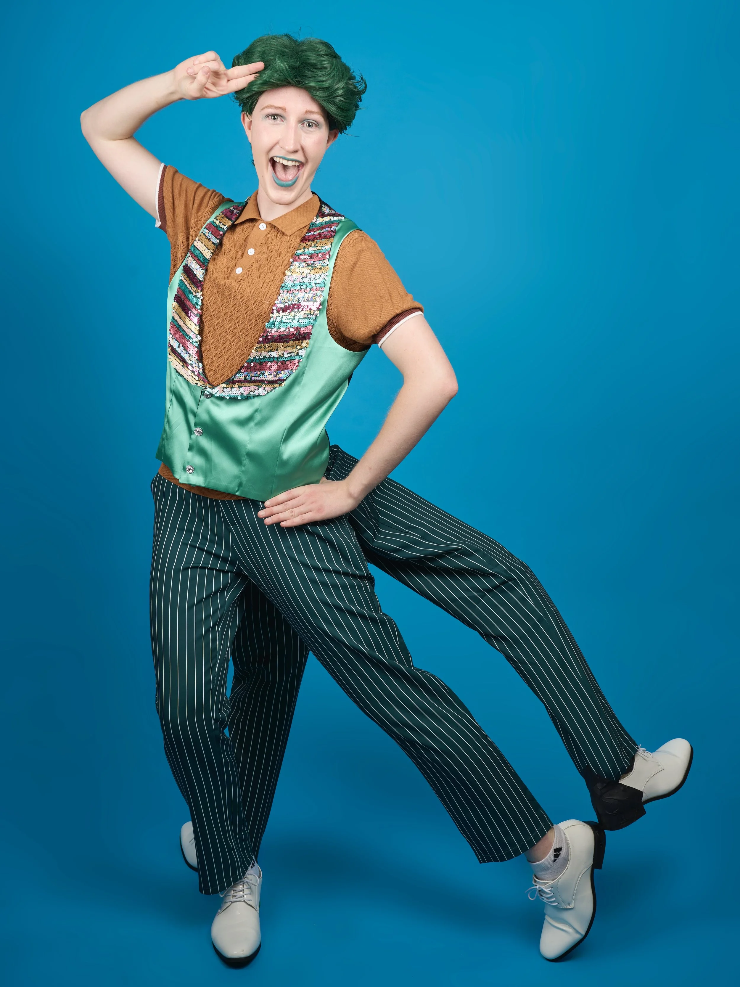 Rylan as Squidward in "The SpongeBob Musical", photo by Camille Branham