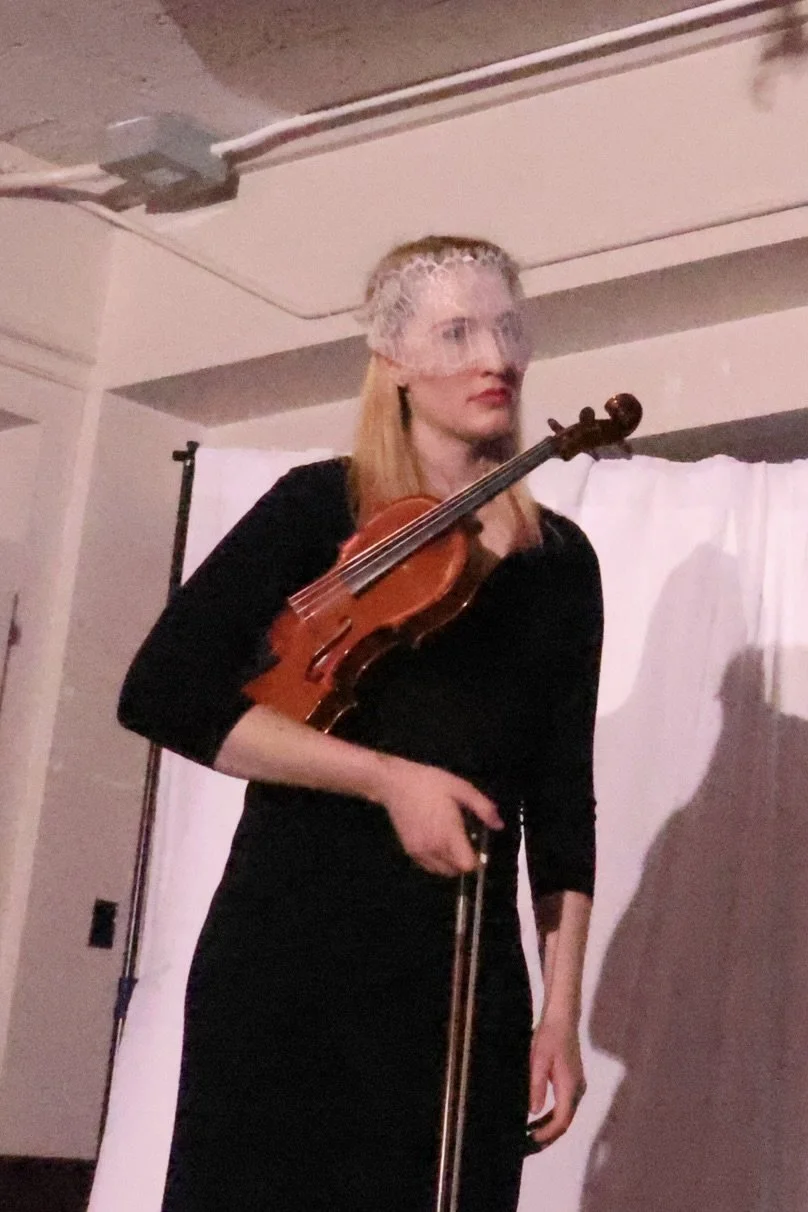 Rylan as First Player in "Hamlet", photo by Cass Campi