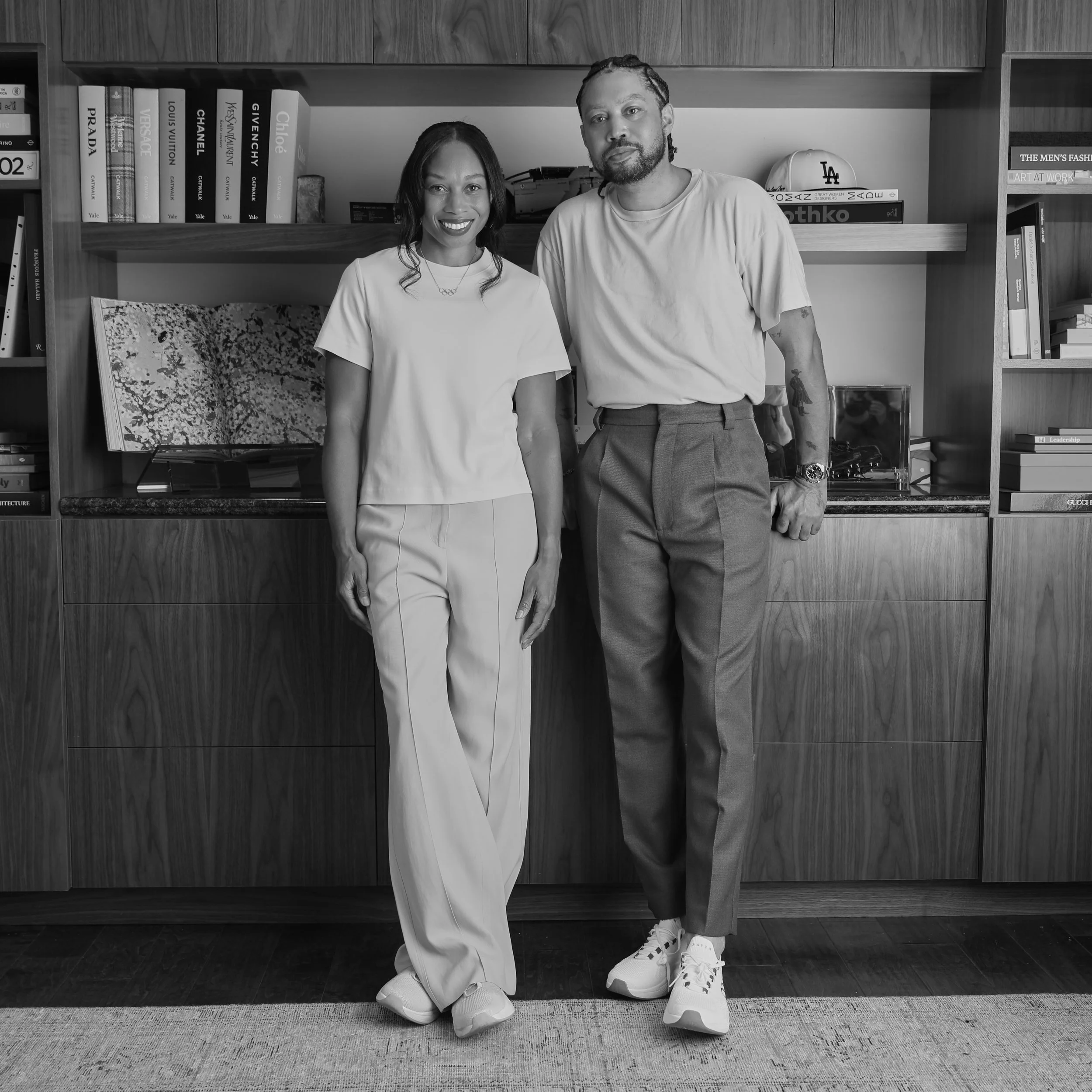 Image of Allyson Felix and Wes Felix the hosts of Built To Last with Allyson Felix and Wes Felix
