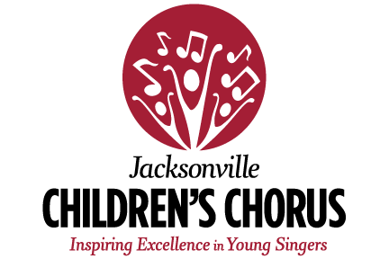 Logo of a singing competition with a red circle and black musical notes, featuring the words 'Young Singers' and the tagline 'Inspiring Excellence in Young Singers'.