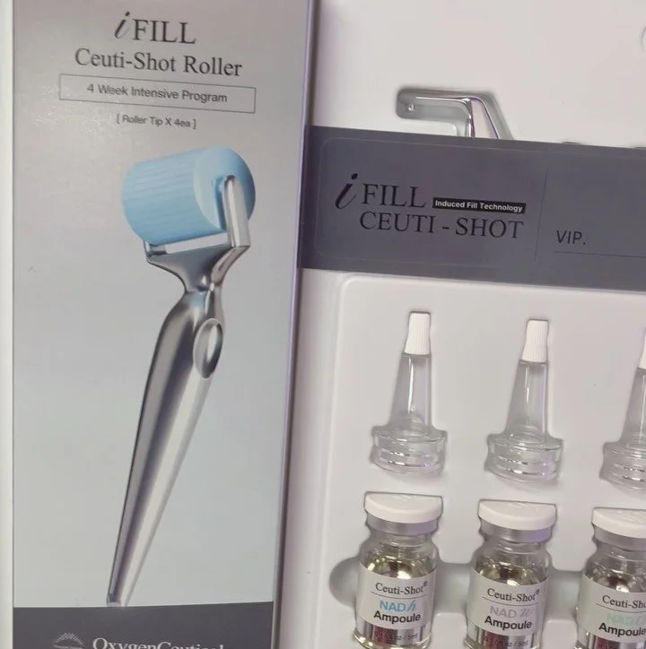 The iFILL Ceuti~Shots are HERE! A NAD Ceuti~shot that contains SALMON PDRN into the skin. You can NOW request it as a ADD ON service to your existing Oxygen Infusion AstroDOME treatment by @oxygenceuticals 🫧💧OR you may just simply do a STAND ALONE 