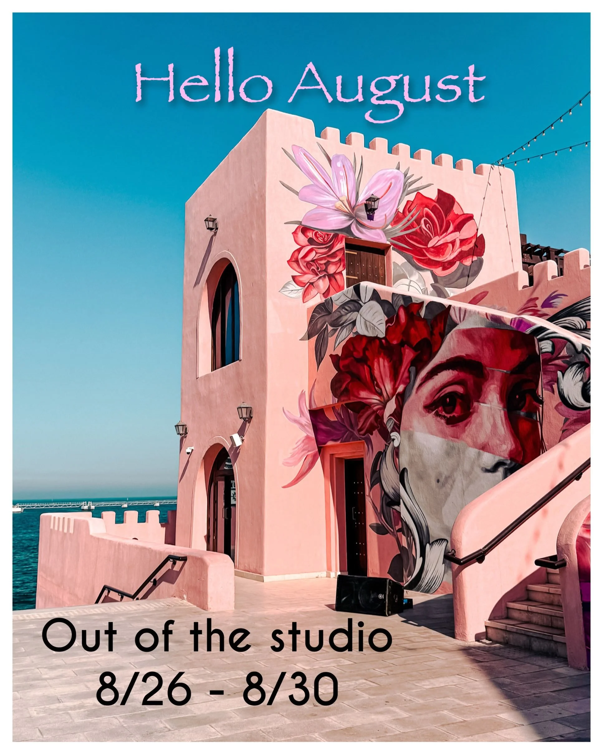 Happy August beauties! ♌️♍️🌘🌔 Friendly reminder that I will be out of the studio for a few days on a mini vacation. With two solar lunar eclipses this month&hellip;it means CHANGE. And I&rsquo;m here for it. Helping us turn inspiration into action.
