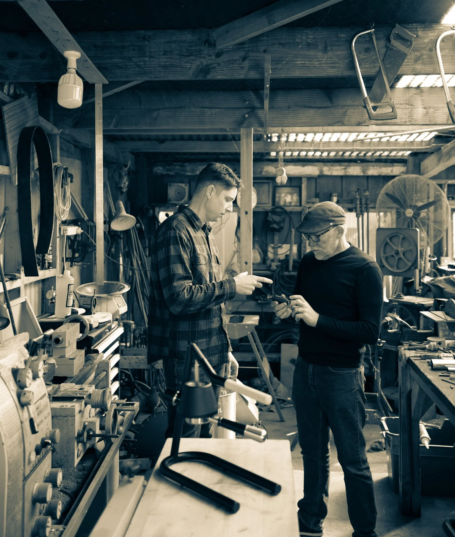 Hayden Maunsell Alan Neilson Newton espresso Documentary portrait craftsman workshop tools Simon Shattky
