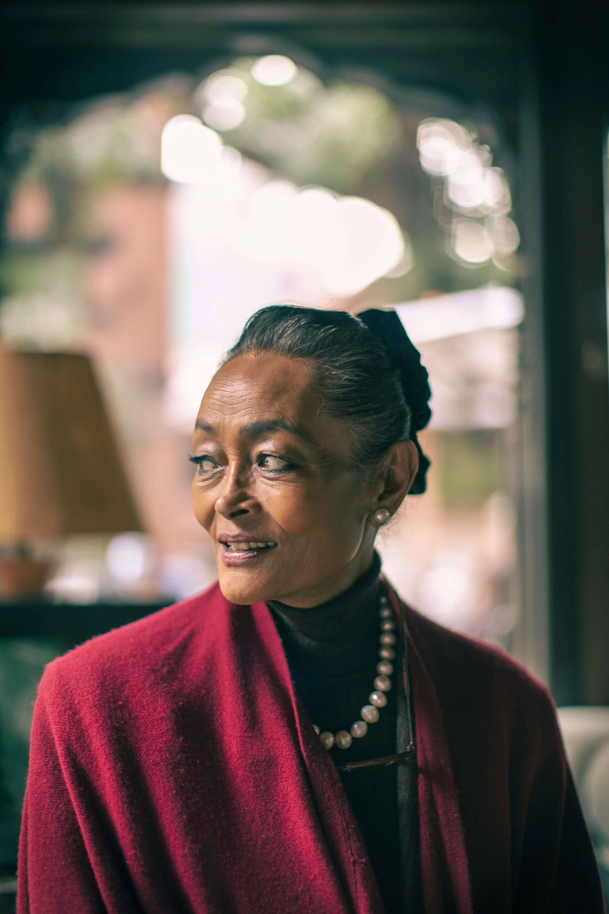 Sangita Shrestha The Dwarikas Hotel Kathmandu editorial portrait Simon Shattky
