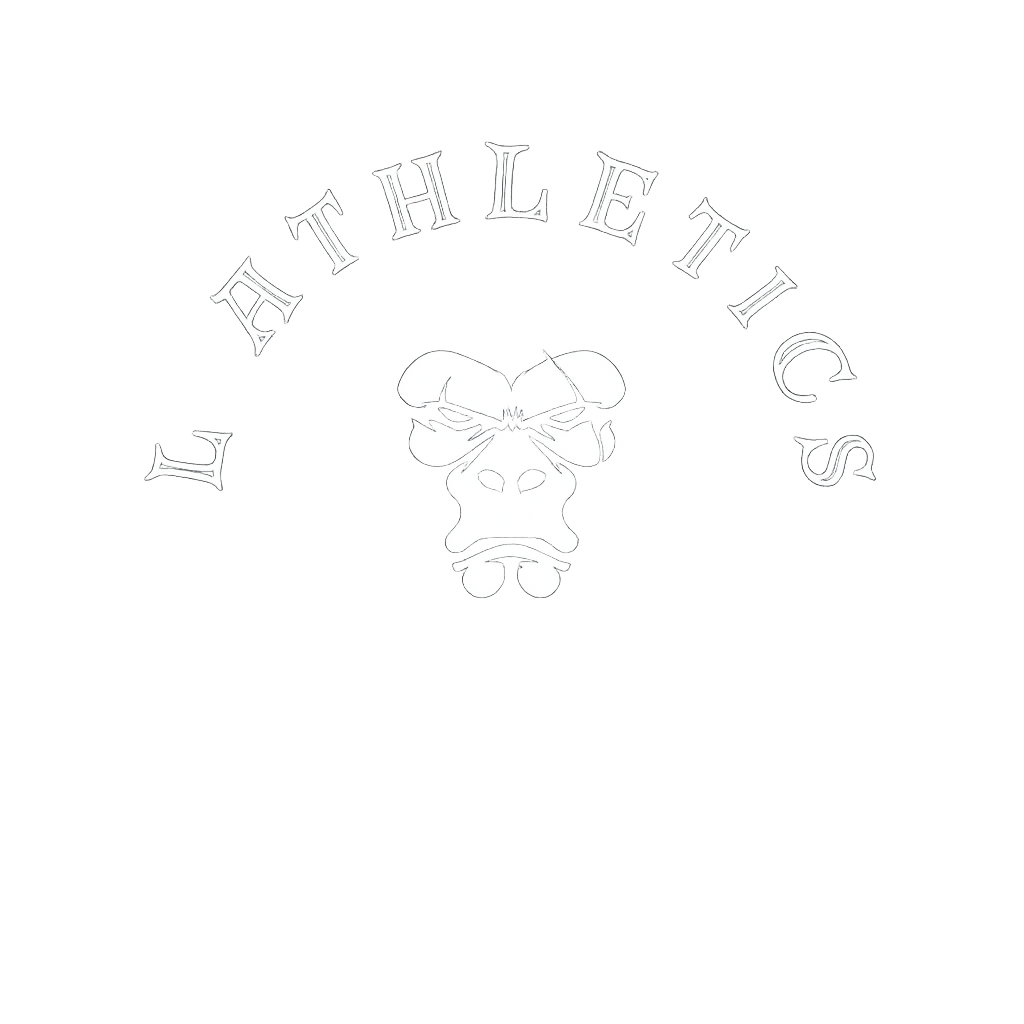 Logo with a gorilla face in the center and the words 'L'Athletics' curved above it.