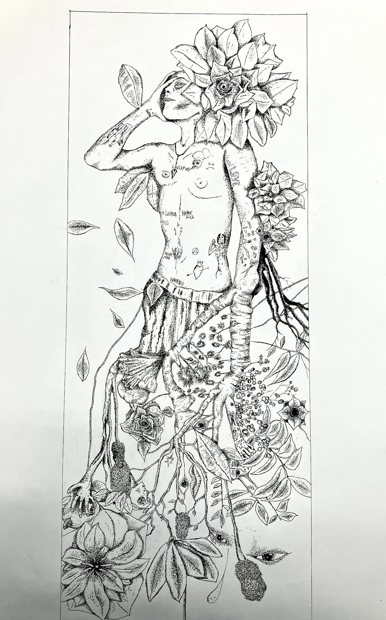 i want to be, 24x18in, drawing, 2024