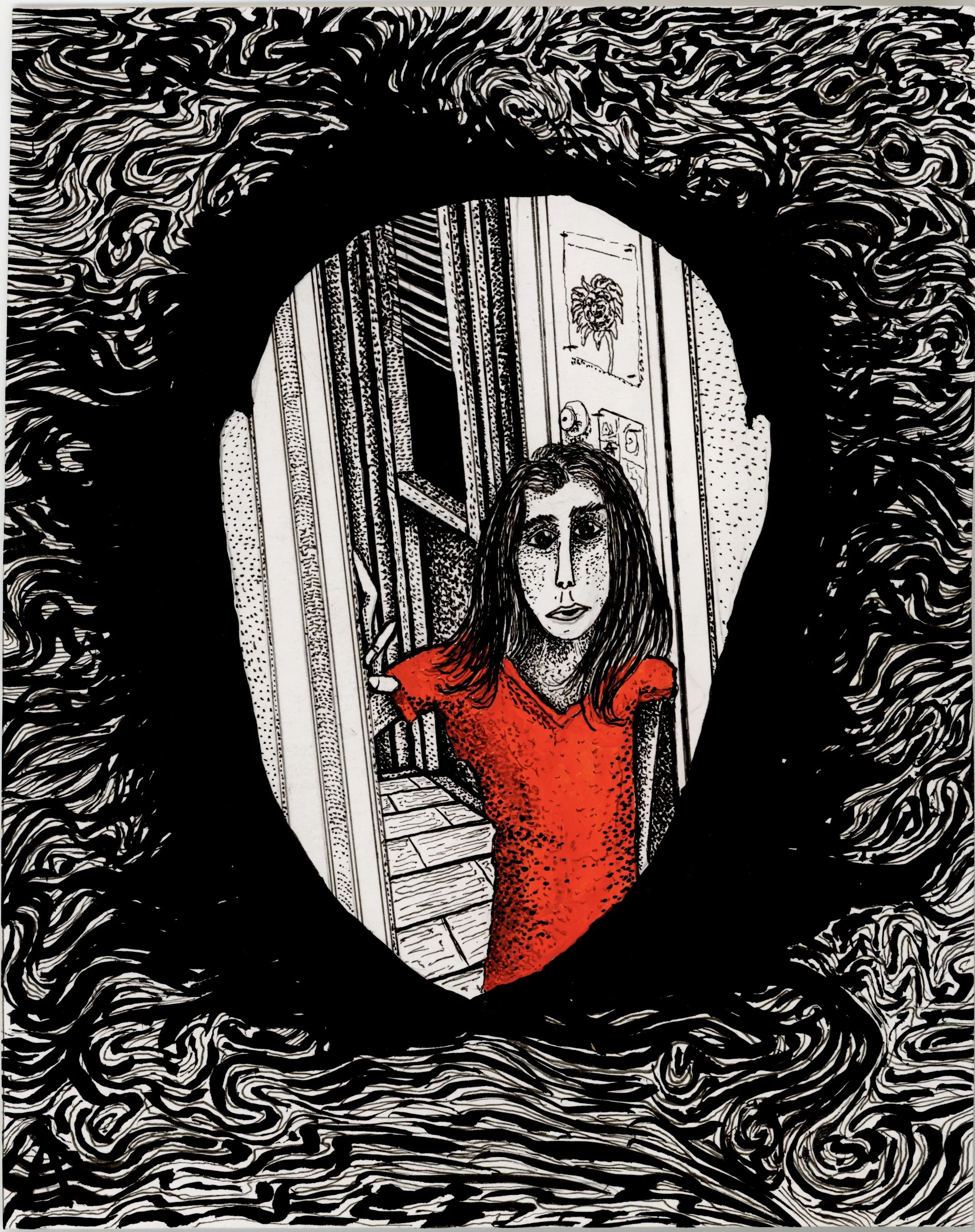 dissolution, ink and acrylic paint, 2026